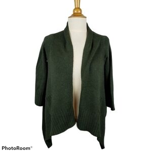 Gap Cashmere Grannycore Open Draped Front Cardigan Cottagecore Minimalist